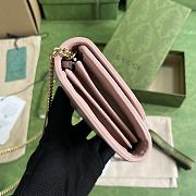 GUCCI | Blondie Medium Chain Wallet Pink - Leather Wallet for Women - 3
