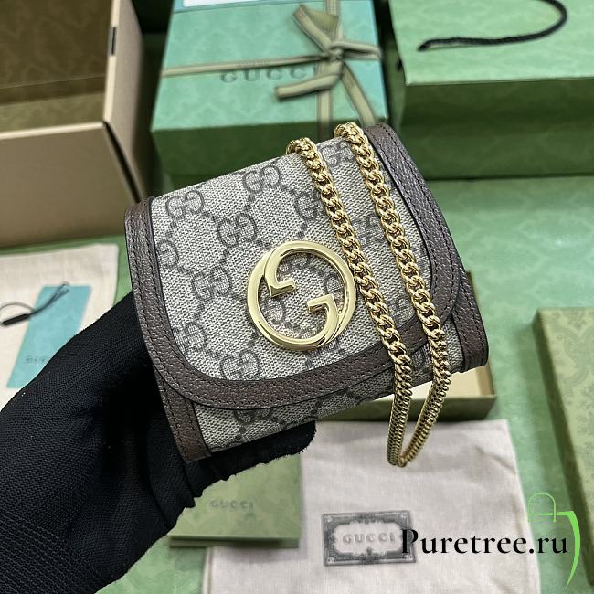 GUCCI | Blondie Medium Chain Wallet Monogram - Leather Wallet for Women - 1