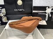 CHANEL | Hobo Black Bag Brown Size 26x25x7.5 cm - 5
