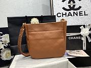 CHANEL | Hobo Black Bag Brown Size 26x25x7.5 cm - 3