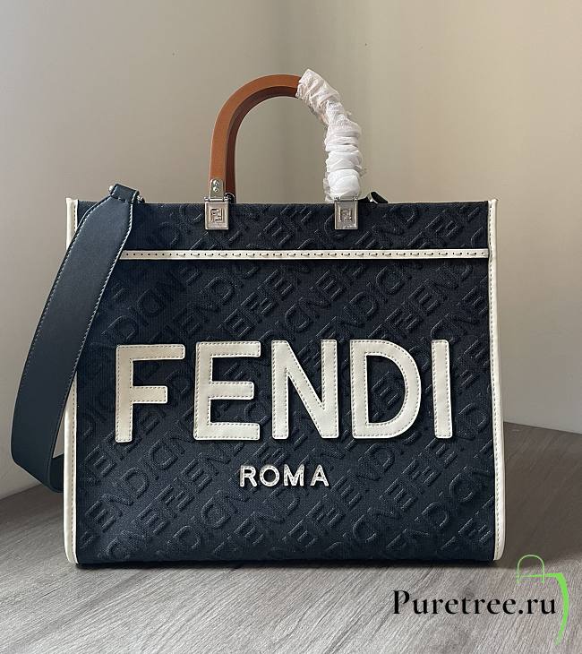 FENDI | Shunshine Medium Bag Black Size 35x17x31 cm - 1