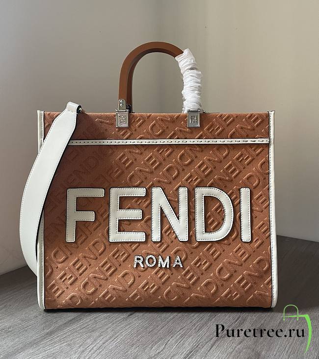 FENDI | Shunshine Medium Bag Brown Size 35x17x31 cm - 1