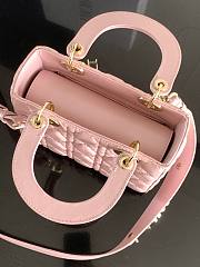 DIOR | Small Lady Dior My ABCDior Bag Blush Cannage Lambskin In Pink - 5