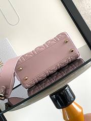 DIOR | Small Lady Dior My ABCDior Bag Blush Cannage Lambskin In Pink - 6