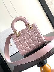DIOR | Small Lady Dior My ABCDior Bag Blush Cannage Lambskin In Pink - 2