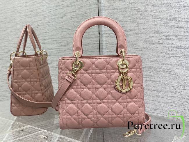 DIOR | Lady Hanbag In Pink Size 24 cm - 1