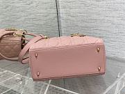 DIOR | Lady Hanbag In Pink Size 24 cm - 6