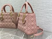 DIOR | Lady Hanbag In Pink Size 24 cm - 2