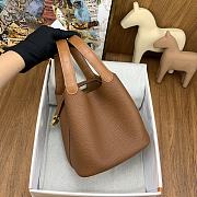 HERMES | Picotin Lock Touch Brown 18cm  - 5