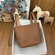 HERMES | Picotin Lock Touch Brown 18cm  - 3