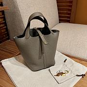 HERMES | Picotin Lock Touch Grey 18cm - 4