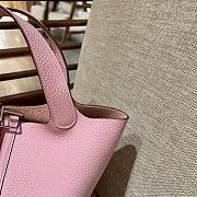 HERMES | Picotin Lock Touch Pink Silver Hardware 18cm - 3