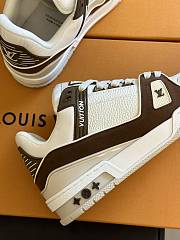 LOUIS VUITTON | Trainer Sneaker Low White Brown - 4