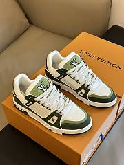 LOUIS VUITTON | Trainer Sneaker Low White Green - 1