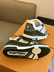 LOUIS VUITTON | Trainer Sneaker Low White Green - 4