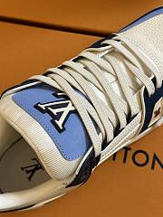 LOUIS VUITTON | Trainer Sneaker Low White Blue - 6