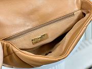 Chanel 19 Large Handbag Lambskin Brown  - 2