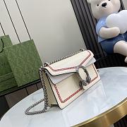 GUCCI | Dionysus GG Small Shoulder Bag In White/Red - 2