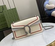 GUCCI | Dionysus GG Small Shoulder Bag In White/Red - 1