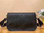 LV Diane Black Supple Grained Leather M46386 24x9x15 cm - 2