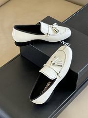 CHANEL | Loafer Leather In White - 4