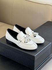 CHANEL | Loafer Leather In White - 6