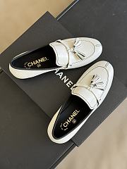 CHANEL | Loafer Leather In White - 3
