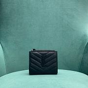 YSL | Cassandre Small Card Holder In Caviar Leather - 1