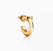 TIFFANY & CO T1 Hoop Earrings in Yellow Gold - 4