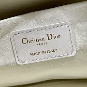 DIOR | Large Dior Toujours Bag White Macrocannage Crinkled Calfskin - 6