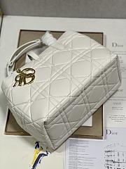 DIOR | Large Dior Toujours Bag White Macrocannage Crinkled Calfskin - 2
