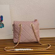 PRADA | Re-Nylon Tote Bag Chain In Light Pink - 5