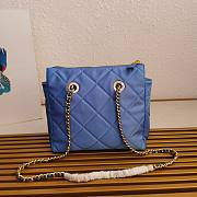 PRADA | Re-Nylon Tote Bag Chain In Blue - 5