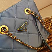 PRADA | Re-Nylon Tote Bag Chain In Blue - 4