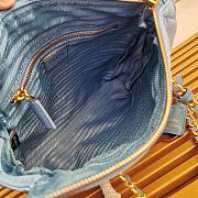 PRADA | Re-Nylon Tote Bag Chain In Blue - 3