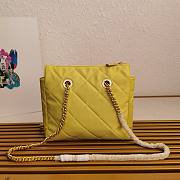 PRADA | Re-Nylon Tote Bag Chain In Yellow - 4