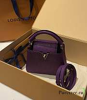 LOUIS VUITTON | Capucines Mini Bag Ostrich Leather - Handbags In Purple - 2
