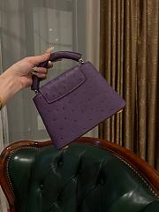 LOUIS VUITTON | Capucines Mini Bag Ostrich Leather - Handbags In Purple - 3