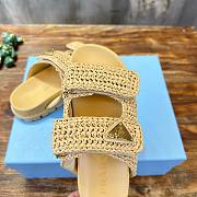 PRADA | Woven Fabric Sandals - 5