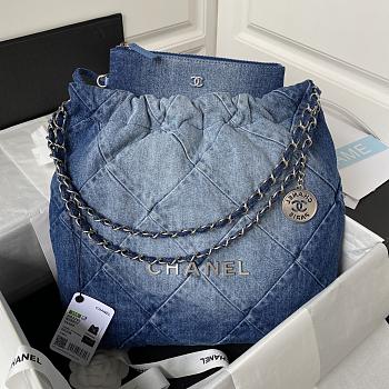CHANEL | 22 Mini Bag Denim In Blue