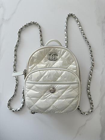 CHANEL | Backpack Mini Size In White 