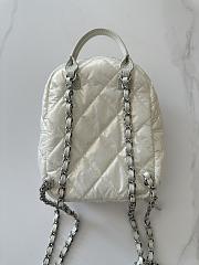 CHANEL | Backpack Mini Size In White  - 6