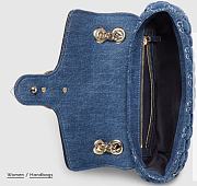 GUCCI | GG Marmont GG Denim Shoulder Bag - 2