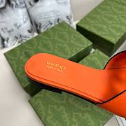 GUCCI | Women Interlocking G Slide Sandal Orange - 6