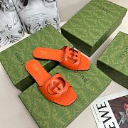 GUCCI | Women Interlocking G Slide Sandal Orange - 2
