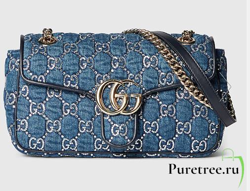 GUCCI | Marmont GG Denim With Crystals - 1