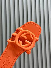 GUCCI | Women Interlocking Sandals Orange Color - 6