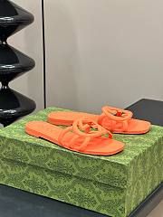 GUCCI | Women Interlocking Sandals Orange Color - 5