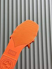 GUCCI | Women Interlocking Sandals Orange Color - 4