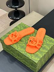 GUCCI | Women Interlocking Sandals Orange Color - 2